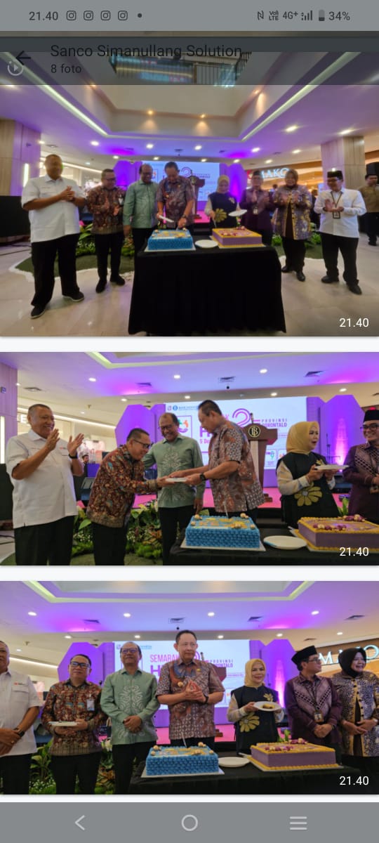 HUT Provinsi Gorontalo ke-25 dan HUT BPJS Ketenagakerjaan ke-48 Meriah, Gubernur Gusnar dan Kakacab Sanco Duet “Mardua Holong”