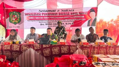 Sosialisasikan Perda No. 3 Tahun 2021, Ketua DPRD Medan Ingatkan Warga Jaga Data Pribadi dan Lengkapi Administrasi Kependudukan