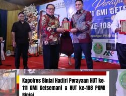 Kapolres Binjai Hadiri Perayaan HUT ke-111 GMI Getsemani & HUT ke-108 PKMI Binjai