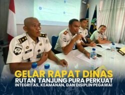 Rutan Tanjung Pura perkuat Gelar Rapat Dinas Integritas, Keamanan, dan Disiplin Pegawai