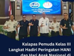 Kalapas Pemuda Kelas lll Langkat Hadiri peringatan Hani dan Hari anak Nasional di kantor Bupati Langkat