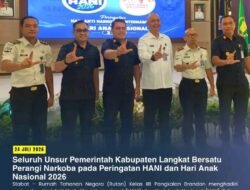Seluruh Unsur Pemerintah Kabupaten Langkat Bersatu Perangi Narkoba pada Peringatan HANI dan Hari Anak Nasional 2026
