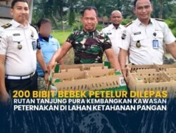 200 Bibit Bebek Petelur Dilepas Rutan Tanjung Pura Kembangkan Kawasan Peternakan DiLahan Ketahanan Pangan