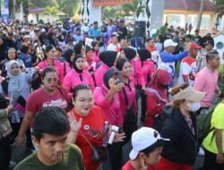 Polresta Deli Serdang Ikuti Fun Walk Peringati Hari Jadi Ke-80 Kabupaten Deli Serdang dan HUT APKASI ke 26