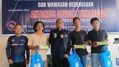 Kegiatan Wasbang Antonius Devolis Tumanggor Penuh Kekeluargaan, Peserta Membludak