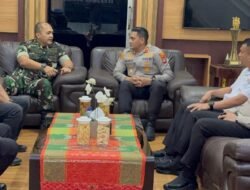 PERKOKOH SINERGITAS TNI POLRI MELALUI SILATURAHMI KAPOLRES BINJAI DENGAN DANDIM 0203 LKT