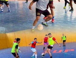 Rutan Tanjung Pura Semarakkan HUT Republik Indonesia ke-81 dengan Pertandingan Futsal Antar Pegawai