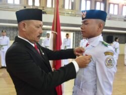 Wakil Bupati Tapteng Kukuhkan 35 Anggota Paskibraka 2026