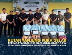 Rutan Tanjung Pura Gelar Peringatan Maulid Nabi Muhammad SAW Sekaligus Pemberian Sertifikat Pesantren Kilat