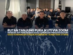 Rutan Tanjung Pura Ikuti Via Zoom Paparan Sop Pengamanan Razia Gabungan Pemasyarakatan Oleh Komandan Pasukan Brimob I Sumatera Utara