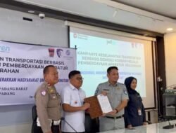 Jadilah Pelopor Keselamatan, Satlantas Polresta Padang Sosialisasi Tertib Lalu Lintas di Padang Barat