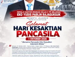 Kepala Kantor Imigrasi Belawan Eko Yudis Parlin Rajagukguk Beserta Jajaran Ucapkan Selamat Hari Kesaktian Pancasila 1 Oktober 2026